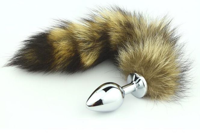 Hovedbilde Erotic - Foxtail - Hale med Buttplug i Metall L