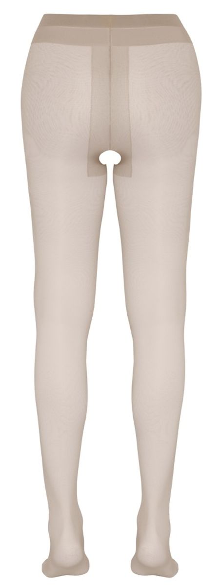 Cottelli Legwear - Crotchless Strømpebukse Hudfarget