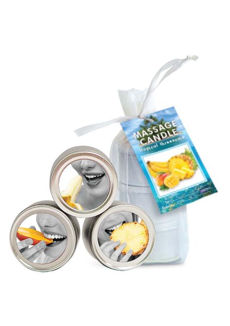 Hovedbilde Massage Candle Trio - Mango, Pineapple, Banana