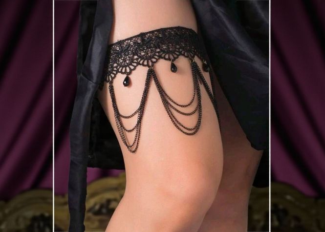 Hovedbilde Strømpebånd - Collar - kjedeblonder