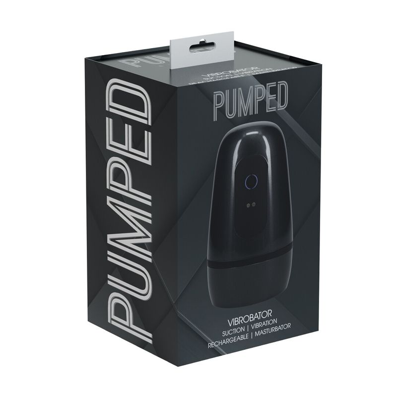 Pumped - Pulsar - Trykksug- og vibrasjons masturbatorpumpe - Gun Metal