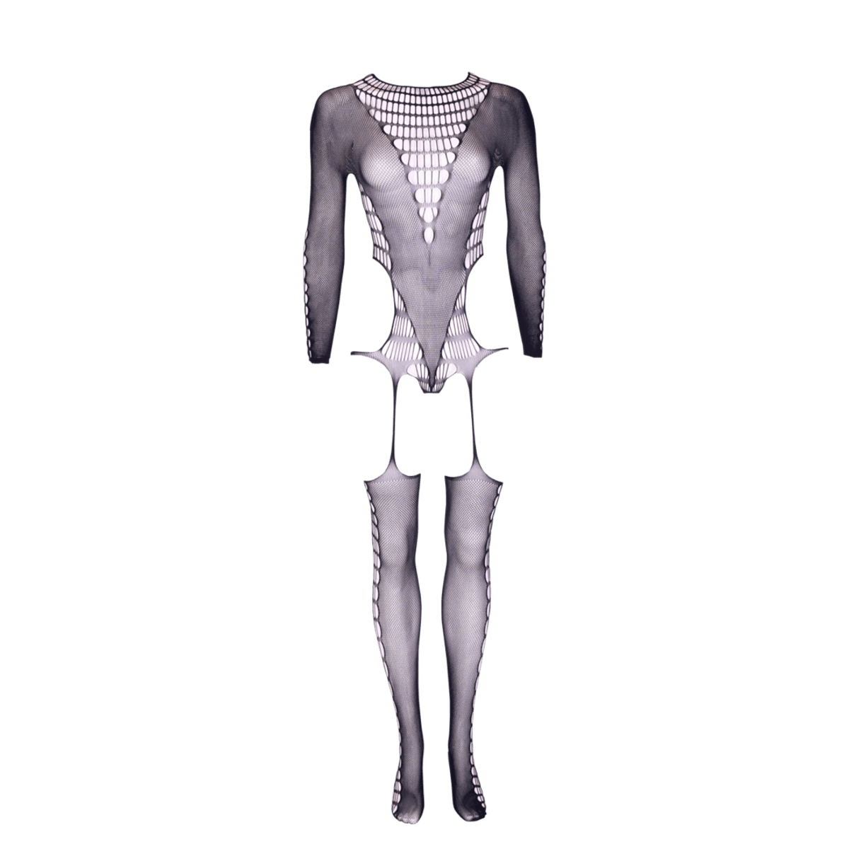 Le Desir - Bodystocking with Turtleneck - One Size