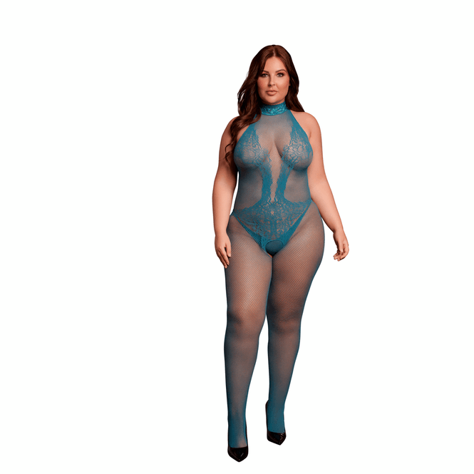 Hovedbilde Le Desir - Fishnet and Lace Bodystocking - Queen ...