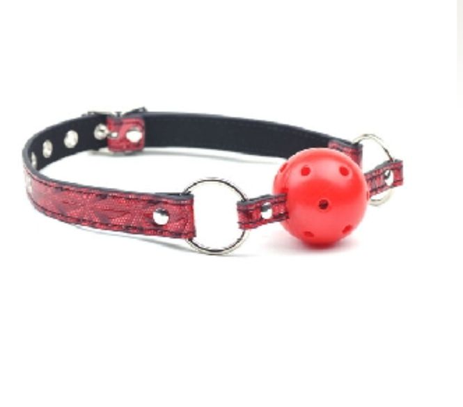 Hovedbilde Erotic - Ballgag med pustehull - Rød
