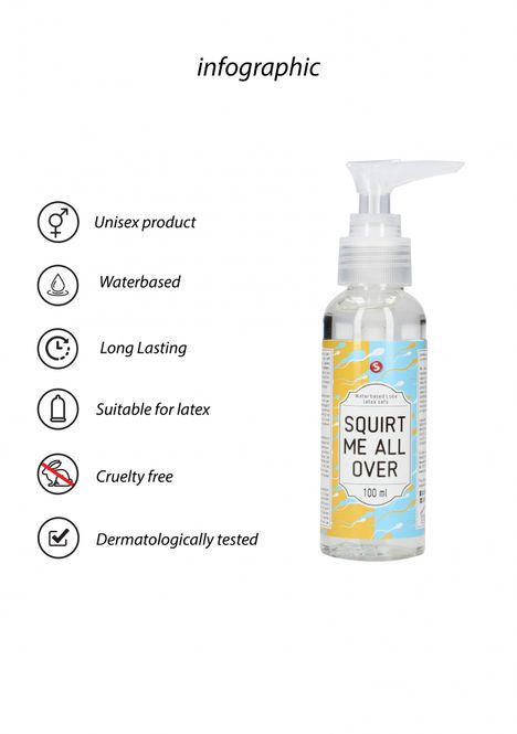 Hovedbilde Squirt Me All Over - Waterbased Lubricant 100ml