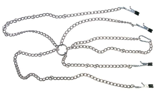 Hovedbilde FETISH - Harness med nippelklyper