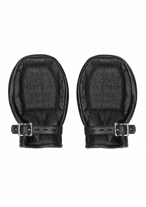 Hovedbilde Polstrede Bondage-votter med metalltenner