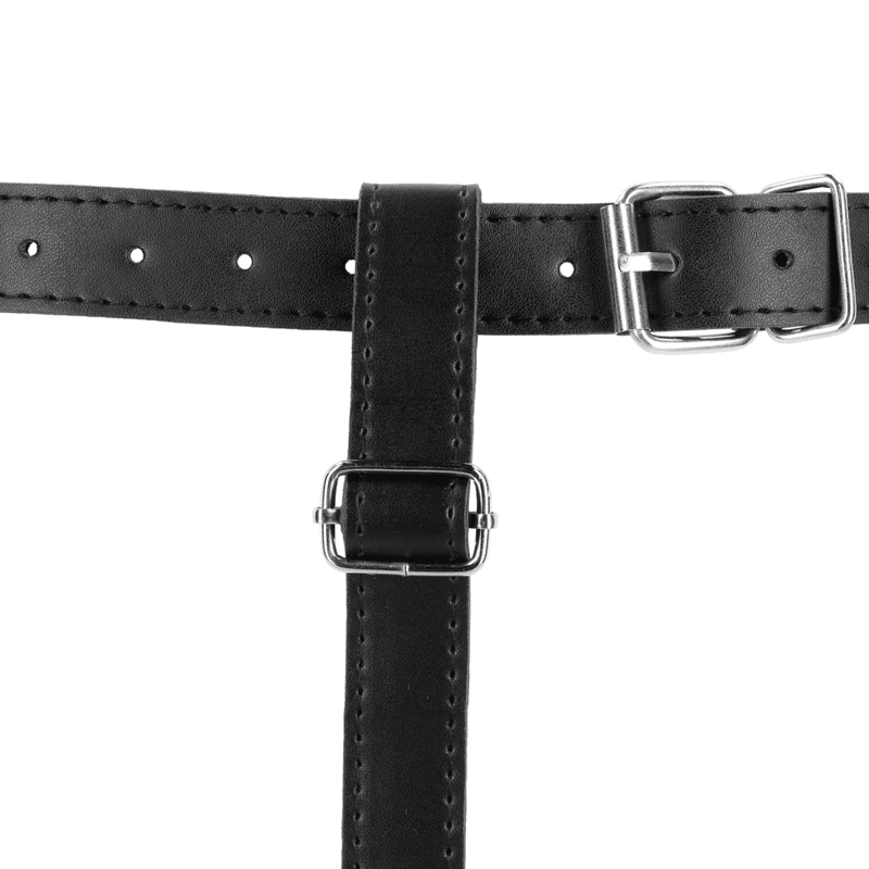 PU Leather Chastity Belt with Straps