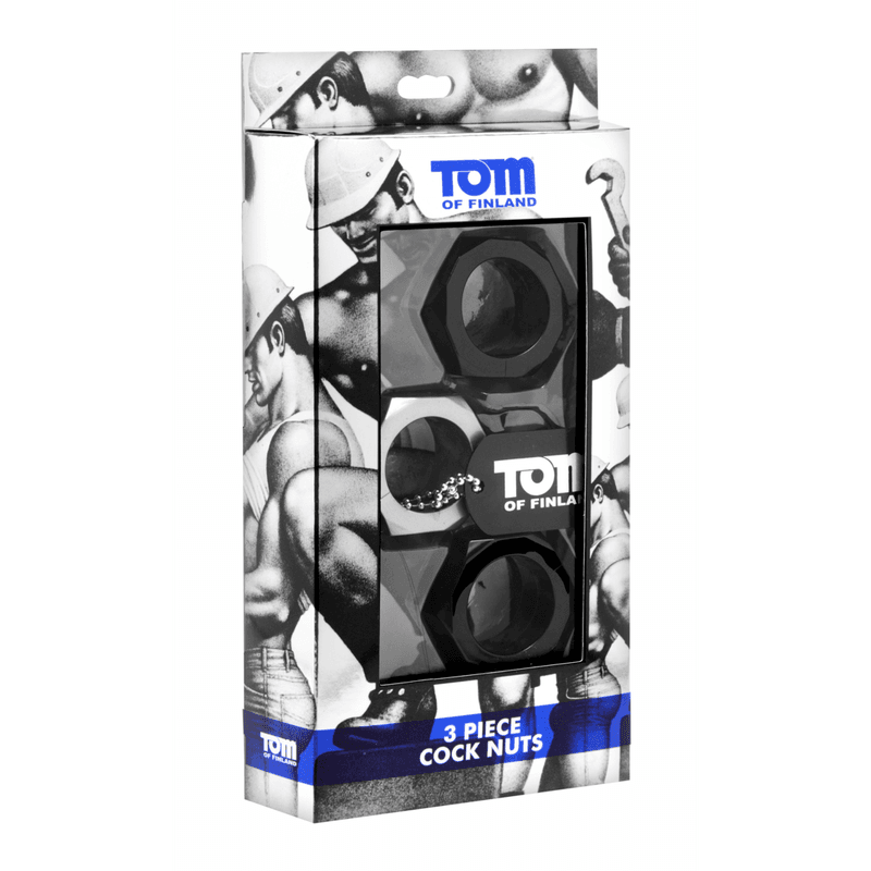 TOM OF FINLAND Cock Nuts - Cockring - penisringer 3p