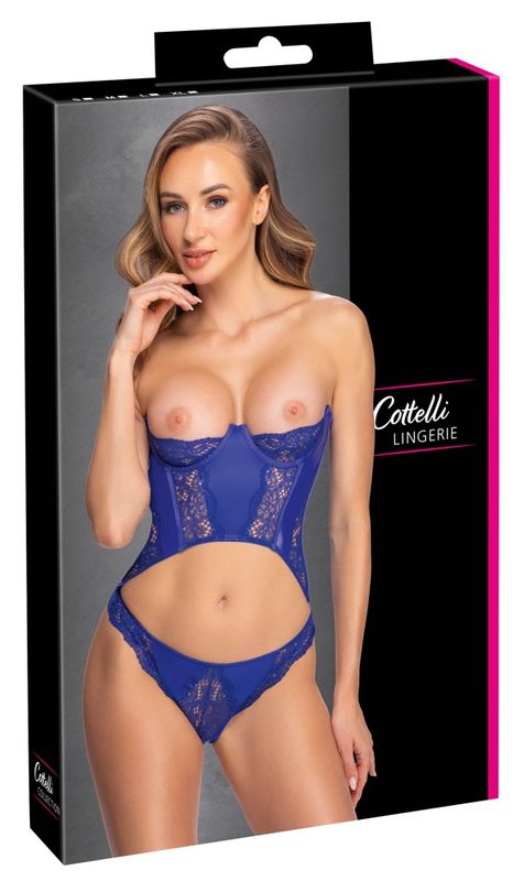 Cottelli LINGERIE - Royal Blue Set