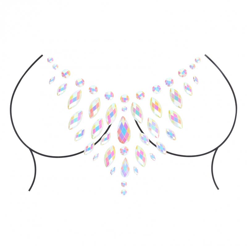 OUCH! Body Jewelry Stickers Brøst - GLOW IN THE DARK