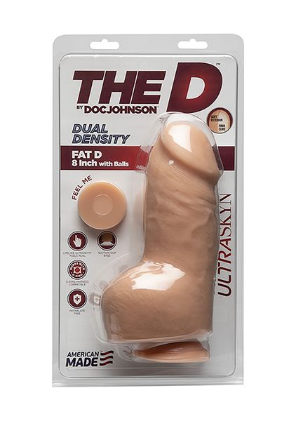 Hovedbilde Fat D - Realistic ULTRASKYN Dildo with Balls - 8