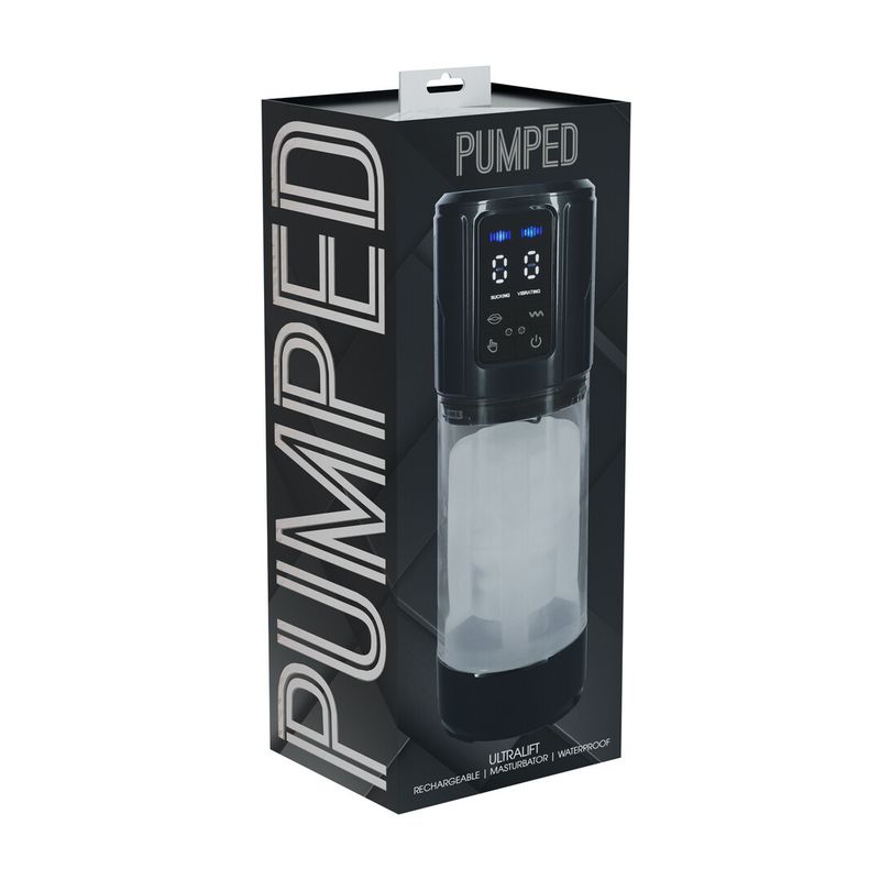 PUMPED - UltraLift - Automatisk Vanntett Masturbatorpumpe - Gun Metal