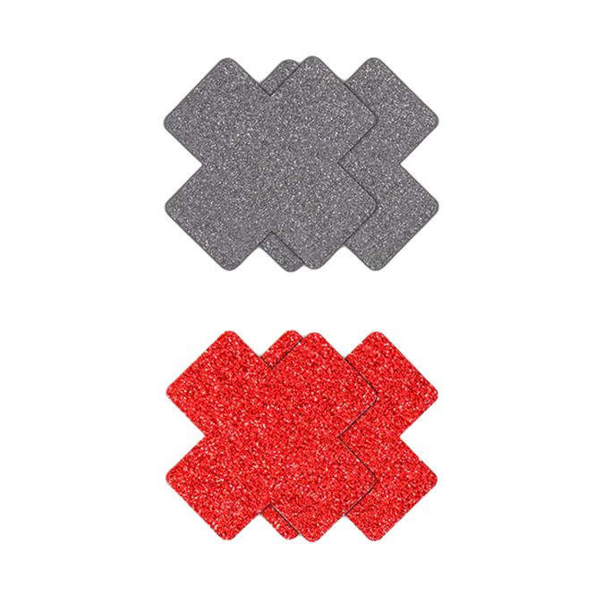 Hovedbilde Titty Sticker - 4-deler - Glitter Cross