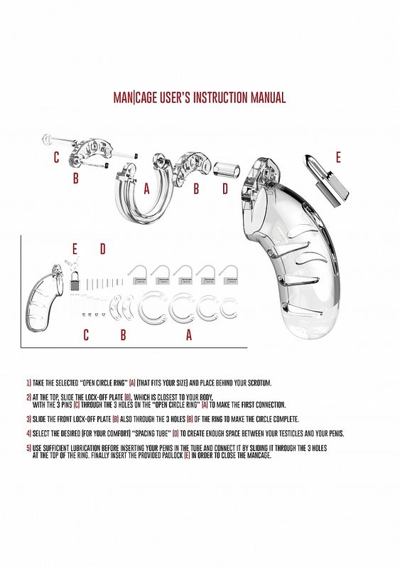MAN CAGE - MODEL 3 - KUKLÅS 4,5