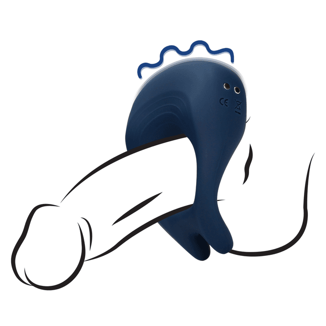 Hovedbilde Pointed Vibrating Cock Ring - Baltic Blue